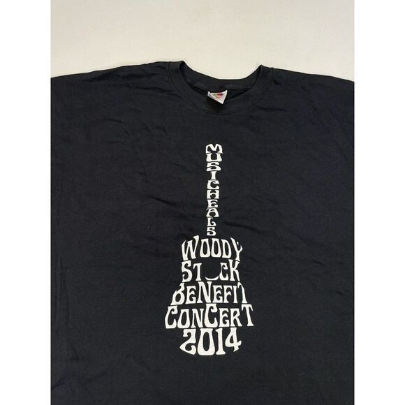 Woody Stock Benefit Concert 2014 Graphic T-shirt Men XXL Black Music - Picture 2 of 6